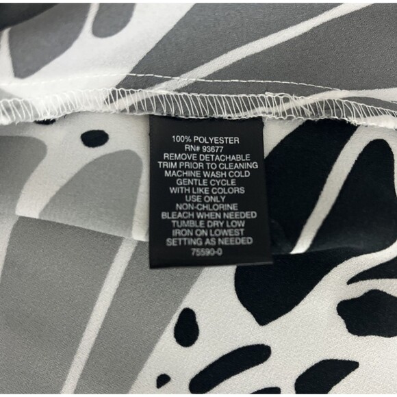 Bold Elements Cold Shoulder Blouse Women’s SZ XL Black Gray Gold Chain Boho Chic - Picture 10 of 10